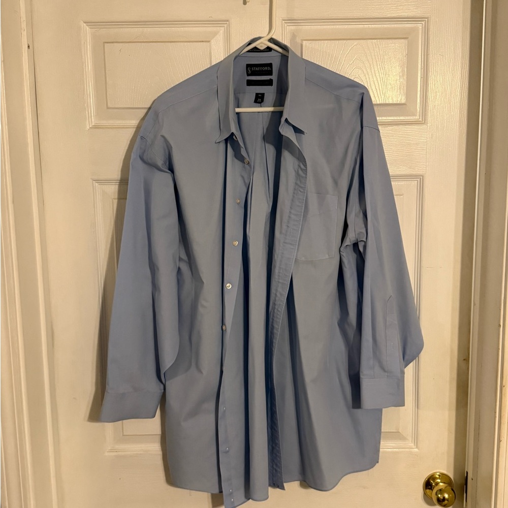Strafford Performance Men's Blue Shirt